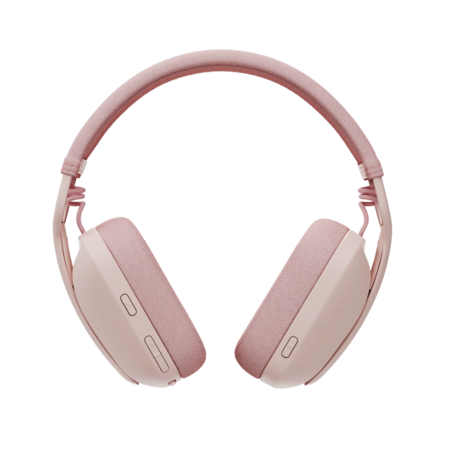 Diadema Inalámbrica Logitech Zone Vibe 100 | Micrófono Omnidireccional | Bluetooth 5.2 | Carga USB-C | Color Rosa | 981-001223