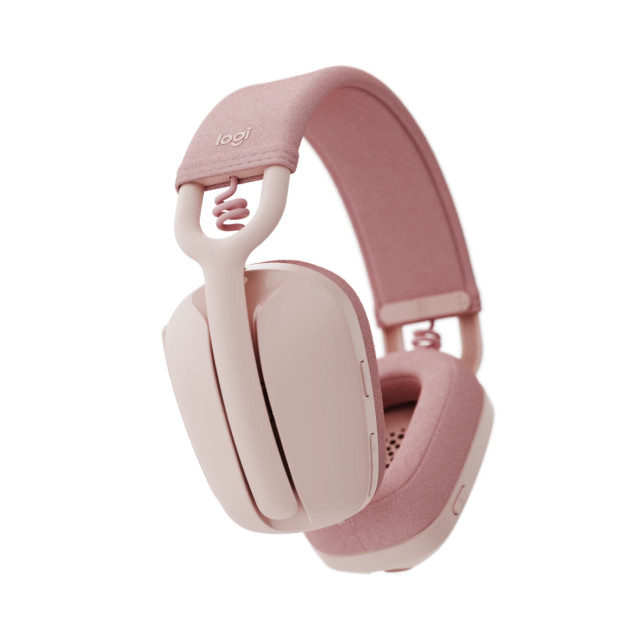 Diadema Inalámbrica Logitech Zone Vibe 100 | Micrófono Omnidireccional | Bluetooth 5.2 | Carga USB-C | Color Rosa | 981-001223