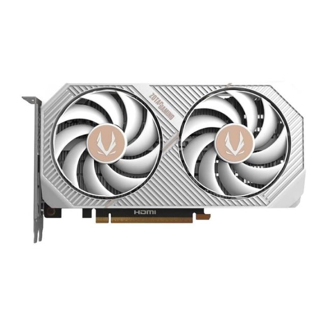 Tarjeta de Video ZOTAC GAMING GeForce RTX 5060 Twin Edge OC White Edition | 8GB GDDR7 | PCI Express 5.0 | 128 Bits | Blanco | ZT-B50600Q-10M