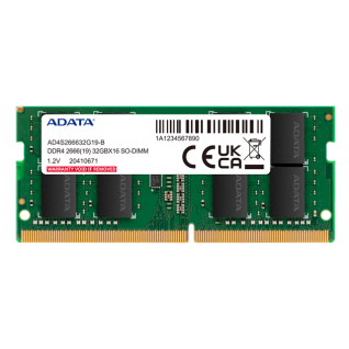 MEMORIA RAM SODIMM DDR4 4GB 2666MT/s ADATA / AD4S2666G19-SGN