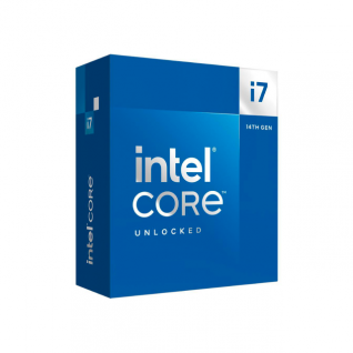 Procesador Intel Core i7 14700K | 14va Gen | 20 núcleos / 8 P-Cores / 12 E-Cores | 28 Hilos | 2.5GHz (Base) / 5.6GHz (OC) | LGA 1700 | REQUIERE DISIPADOR | BX8071514700K