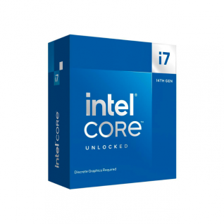 Procesador Intel Corei7-14700KF | 20 Núcleos | 28 Hilos | 3.4 GHz / 5.6 GHz (Máx) | LGA1700 | (Requiere Tarjeta de Video) | BX8071514700KF