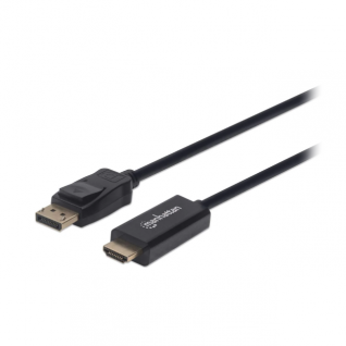 Manhattan Cable DisplayPort 1.1 Macho a HDMI Macho | 1080p | 1.8 Metros | Negro | 152679