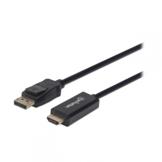 Cable Manhattan DisplayPort (Macho) - HDMI (Macho) | 4K / 60Hz | 1.8 m (6 ft) | Negro | 153201