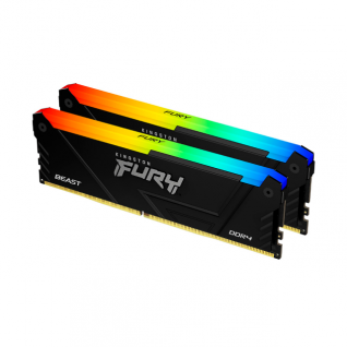 Kit de Memoria RAM Kingston Fury Beast | 16GB (2 x 8GB) | DDR4 | 3200MT/s | CL16 | Intel XMP | KF432C16BB2AK2/16