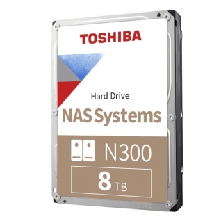Disco Duro Toshiba N300 | HDD Interno 3.5" | 8 TB | SATA III 6 Gb/s | 7200 RPM | 256 MB Caché | Optimizado para NAS | HDWG780XZSTA
