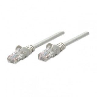 Cable de Red Intellinet | 1 m | Cat5e | UTP | RJ45 Macho / RJ45 Macho| Gris | 318921