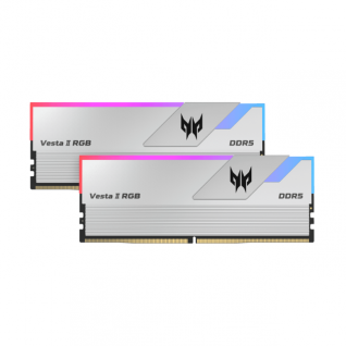 Kit de Memoria RAM Acer Predator Vesta II | 64 GB (2x32 GB) | DDR5 | 6400 MT/s | CL32 | XMP | Color Plata | BL.9BWWR.365