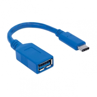 Adaptador Manhattan 353540 | USB-A / USB-C | 5 Gbps | 15 cm | Azul | 353540