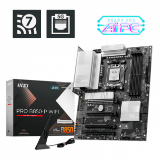 Tarjeta Madre MSI PRO B850-P WIFI | ATX | Socket AM5 | Chipset AMD B850 | Hasta 256GB DDR5 | HDMI | PRO B850-P WIFI