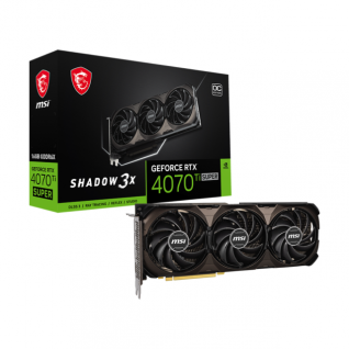 Tajeta de Video MSI Shadow 3X GeForce RTX 4070Ti SUPER OC| 16GB GDDR6X | DisplayPort x 3 / HDMI x 1 | 912-V513-887