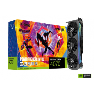 Tarjeta de Video Nvidia RTX™ 4070 - Zotac Gaming RTX 4070 AMP AIRO 12Gb GDDR6XSpider-Verse - ZT-D40700F-10SMP