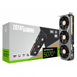 Tarjeta de Video Zotac RTX 5070 Ti SOLID SFF OC │ 16GB │ 256-bit GDDR7 │ PCI Express x16 5.0 │ ZT-B50710J3-10P