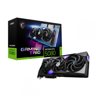 PREVENTA | Tarjeta de Video MSI GeForce RTX 5080 16G GAMING TRIO OC | 16GB GDDR7 | 256-bit | DisplayPort x 3 / HDMI x 1 | 912-V531-005