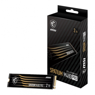 Unidad de Estado Sólido MSI SPATIUM M480 PRO NVMe │ 2TB │ PCI Express 4.0 │ M.2 │ SPATIUM M480 PRO