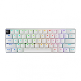 Teclado Gamer Mec&aacute;nico Inal&aacute;mbrico Logitech PRO X 60 LIGHTSPEED | 60% | Switch Brown GX Optical Tactile | Hasta 65 Horas de Bater&iacute;a | KEYCONTROL | 2.4 GHz LIGHTSPEED / Bluetooth / USB | Ingl&eacute;s | RGB LIGHTSYNC | Blanco | 920-011921