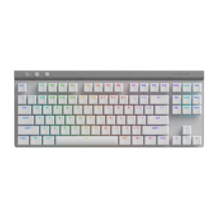 Teclado Mecánico Inalámbrico G515 LIGHTSPEED TKL | Receptor USB / Bluetooth / Cable | Switch Táctil | Color Blanco | Inglés | 920-012535