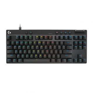 Teclado Gamer Mec&aacute;nico Al&aacute;mbrico Logitech PRO X TKL RAPID | TKL | Switch Anal&oacute;gico Magn&eacute;tico | KEYCONTROL | Rapid Trigger | Ingl&eacute;s | RGB LIGHTSYNC | Negro | 920-013131