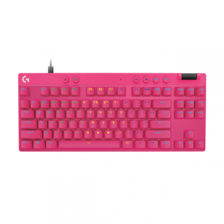 Teclado Alámbrico Logitech PRO X TKL RAPID | Interruptores magnético-analógicos | Color Rosa | Inglés | 920-013133