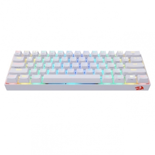 TECLADO INALAMBRICO MECANICO REDRAGON DRACONIC BLANCO RGB 60% SWITCH CAFE (INGLÉS)(HOTSWAP) / K530W-RGB