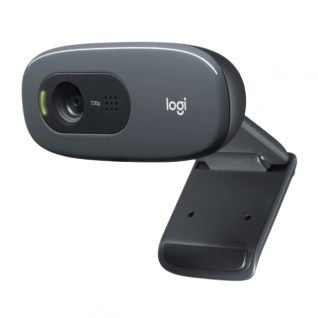 Cámara Web HD Logitech C270 | Micrófono Mono | 0.9 Mpx | 1280 x 720 (HD) | 30 FPS | Gris | 960-000694
