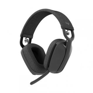 Diadema Inalámbrica Logitech ZONE VIBE 100 | Bluetooth: 5.2  | Microfono Omnidireccional | Batería integrada | Cable de carga USB-C | Color Grafito | 981-001214