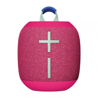 Bocina Portátil Logitech Ultimate Ears Wonderboom 4 | Hasta 14 Horas de Batería | Certificación IP67 / Resistente al Polvo / Agua / Suciedad | Modo Outdoor / Modo Podcast | Flota en el Agua | Rosa (Hyper Pink) | 984-001890