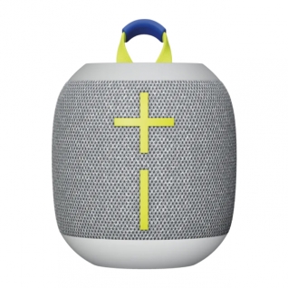 Bocina Portátil Logitech Ultimate Ears Wonderboom 4 | Hasta 14 Horas de Batería | Certificación IP67 / Resistente al Polvo / Agua / Suciedad | Modo Outdoor / Modo Podcast | Flota en el Agua | Gris (Joyous Bright) | 984-001891