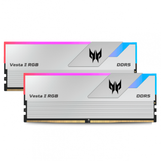 Kit Memoria RAM DDR5 64 GB (2x32 GB) 6400 MHz | Acer Predator Vesta II | CL32 | XMP | Plata | BL.9BWWR.365