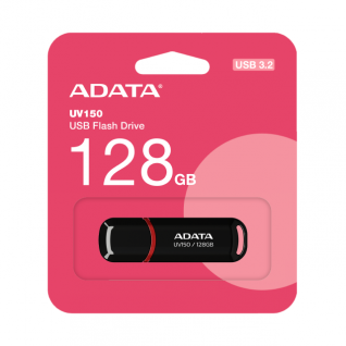 Memoria Flash USB 3.2 ADATA UV150 | 128GB | Negro | AUV150-128G-RBK