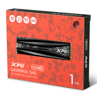 Unidad SSD NVME Adata 1tb - XPG Gammix S41 - 3500/3000MB/s - PCIe Gen3x4 - AGAMMIXS41-1T-C 
