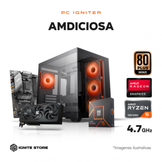 PC IGNITER AMDICIOSA - R5 7600X + 9070 XT OC