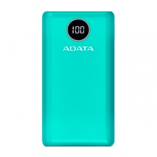 Powerbank ADATA P20000QCD | Carga Rápida | Hasta 3 Dispositivos Simultáneos | USB-A / USB-C | Azul | AP20000QCD-DGT-CGN