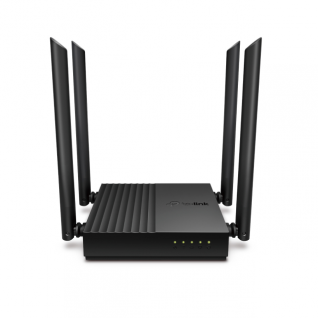 Router TP-Link Archer C64 (US) | Wi-Fi 5 | AC1200 | Doble Banda | 2.4GHz / 5GHz | 4 x RJ-45 Gigabit | MU-MIMO | ARCHER C64(US)