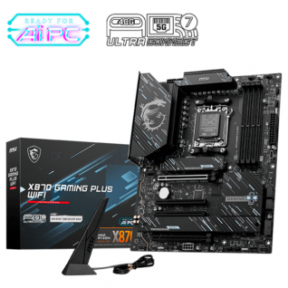 Tarjeta Madre MSI X870 GAMING PLUS WIFI | ATX | Socket AM5 | DDR5 hasta 128GB | HDMI / DisplayPort | Chipset AMD X870 | X870 GAMING PLUS WIFI