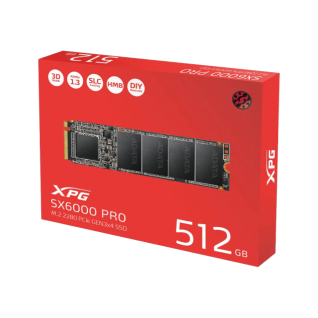 Unidad SSD NVME Adata 512gb - SX6000 PRO -2100/1500MB/s - PCIe Gen3x4 - ASX6000PNP-512GT-C