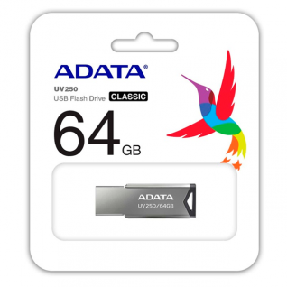 MEMORIA FLASH ADATA 64GB USB 2.0 - AUV250-64G-RBK
