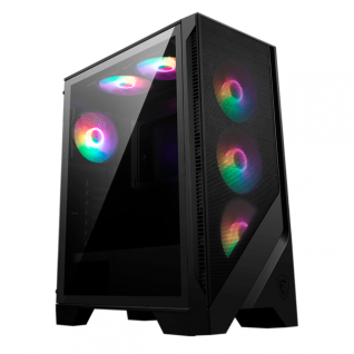 Gabinete MSI MAG Forge 120A Airflow │ Auto RGB Fan │ Cristal Templado │ Soporta Hasta 8 Ventiladores │ MAG FORGE 120A AIRFLOW
