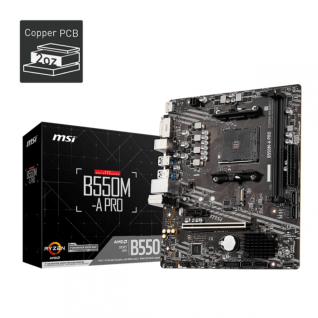 Tarjeta Madre MSI B550M-A PRO | AMD B550 | AM4 | mATX | DDR4 | HDMI | B550M-A PRO