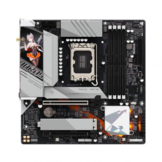 Tarjeta Madre GIGABYTE B760M A ELITE AX-P (Rev. 1.1) | ATX | Chipset Intel B760 | Socket LGA 1700 | DDR5 (Hasta 256GB) | HDMI / DisplayPort | Wi-Fi 6E | Bluetooth 5.3 | Blanco | B760M A ELITE AX-P