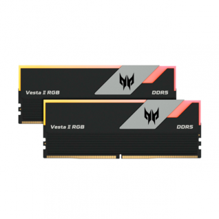 Kit de Memoria RAM Acer Predator Vesta II | 64 GB (2x32 GB) | DDR5 | 6000 MT/s | Acer Predator Vesta II | CL30 | XMP / EXPO | BL.9BWWR.334