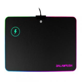 Mousepad Gamer Balam Rush Heidmall MP970W | Área de Carga Inalámbrica | 256 x 356 x 4 mm | RGB | Color Negro | BR-922999