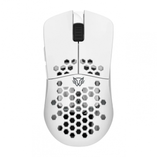 Mouse Gamer Inalámbrico Balam Rush Speeder Light MG969 | Hasta 40 Horas de Batería | 800 a 5000 DPI | Sensor Óptico PixArt 3325 | 7 Botones | Conexión 2.4GHz / Bluetooth / USB-A | RGB | Blanco | BR-936873
