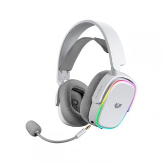 Diadema Gamer Inal&aacute;mbrica Balam Rush Aeon HS999 | Micr&oacute;fono Desmontable | Hasta 26 Horas de Bater&iacute;a | 2.4 GHz / Bluetooth / 3.5 mm | PC / Mac / Xbox / PS4 / PS5 / Nintendo Switch / Android | RGB | Blanco | BR-936941