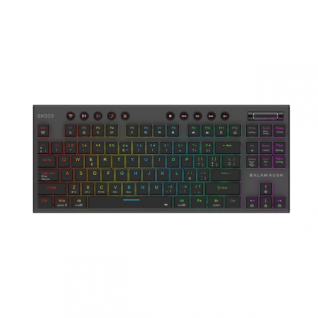 Teclado Gamer Mec&aacute;nico Inal&aacute;mbrico Balam Rush Dominate Expert GK959 | 80% | Switch Brown | Teclas Multimedia | 2.4 GHz / Bluetooth 5.0 / Cable | Espa&ntilde;ol | RGB | Negro | BR-940405