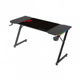 Escritorio Gamer Balamrush Olympus Spot Glow MRX6000 | 140 x 60 | Hasta 100kg  | RGB | Porta Vasos/Audifonos | Incluye Mousepad | BR-941396