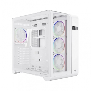 Gabinete Balam Rush Tank Expert Curve 7400 | Mid-Tower | ATX / Micro-ATX / ITX | USB 2.0 / 3.0 | 4 Ventiladores Incluidos | Sin Fuente | Blanco | BR-941600