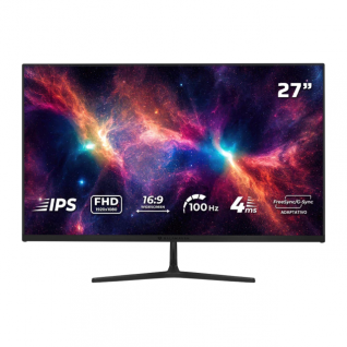 Monitor Gamer Plano Balam Rush Nebula MNG27Y | 27" | 1920 x 1080 (FHD) | IPS | 100 Hz | 4 ms | FreeSync / G-Sync | HDMI 2.1 / DisplayPort 1.4 / Jack 3.5 mm | Negro | BR-943024