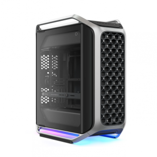 Gabinete Cooler Master COSMOS ALPHA | Torre Completa | EEB / E-ATX / ATX / Micro-ATX / Mini-ITX | USB-C 3.2 / USB-A 3.2 | Incluye 3 Ventiladores | Cristal Templado | 2 Barras de Iluminaci&oacute;n ARGB en la Base | Negro / Plata | C700-KGNN-S00
