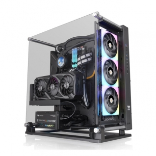 Gabinete Thermaltake Core P3 TG Pro | Semitorre | Mini ITX / Micro ATX / ATX / E-ATX | USB 3.2 | Cristal Templado | Negro | CA-1G4-00M1WN-09